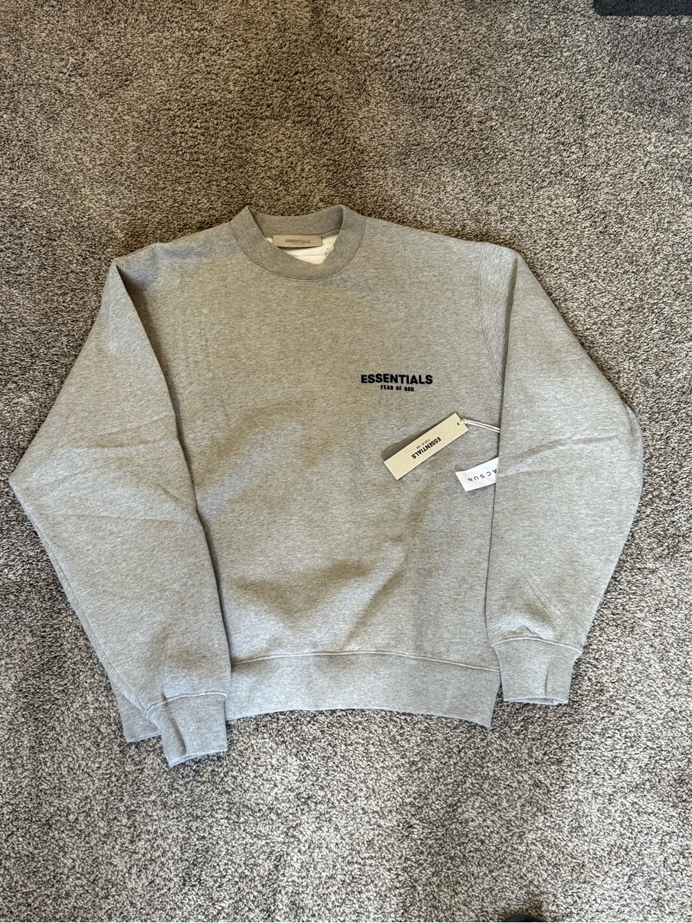 Essentials Crewneck Sweatshirt in Heather Gray